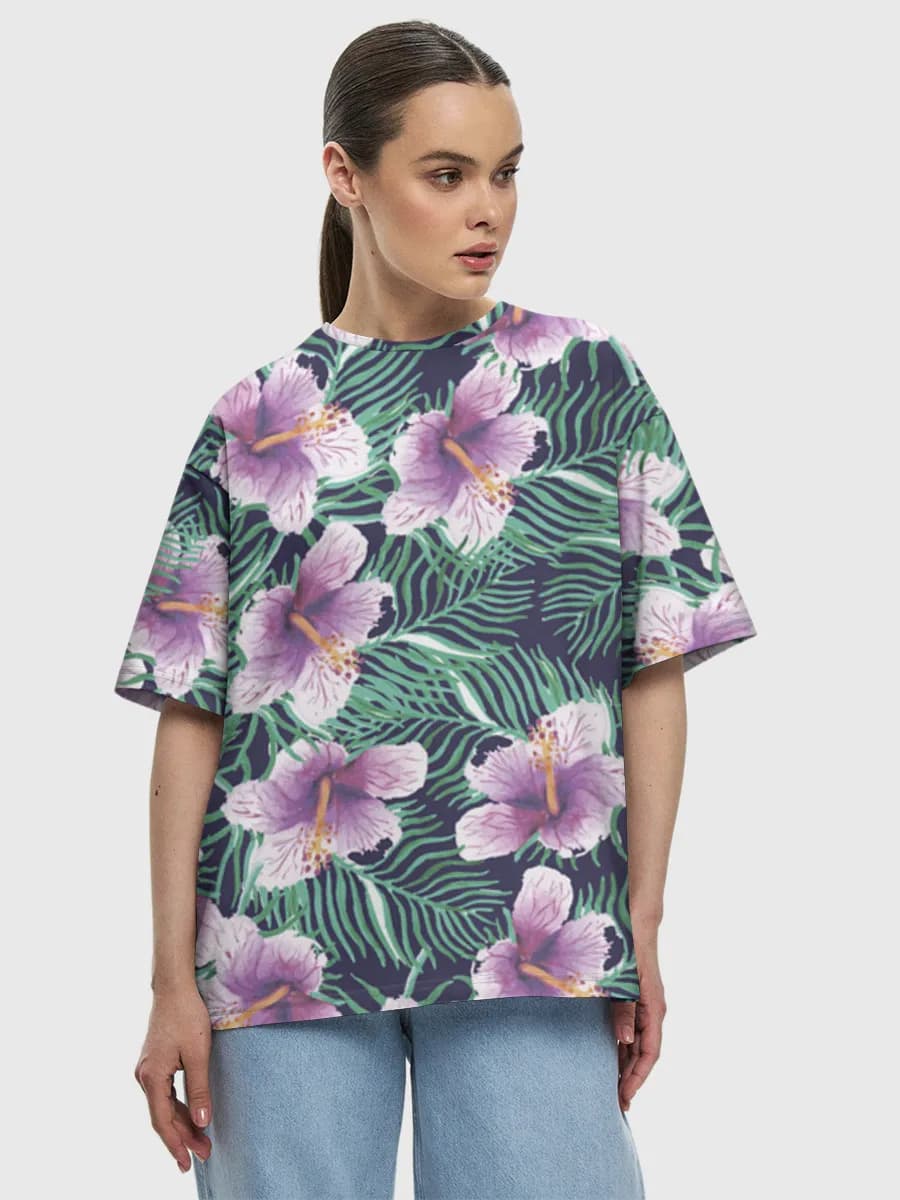 Women's oversized cotton T-shirt