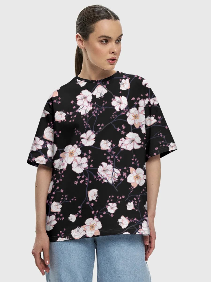 Women's oversized cotton T-shirt
