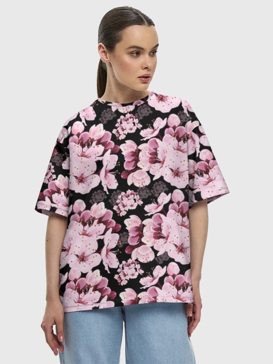 Women's oversized cotton T-shirt
