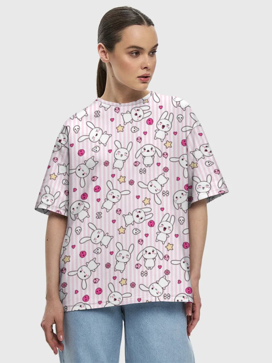 Women's oversized cotton T-shirt