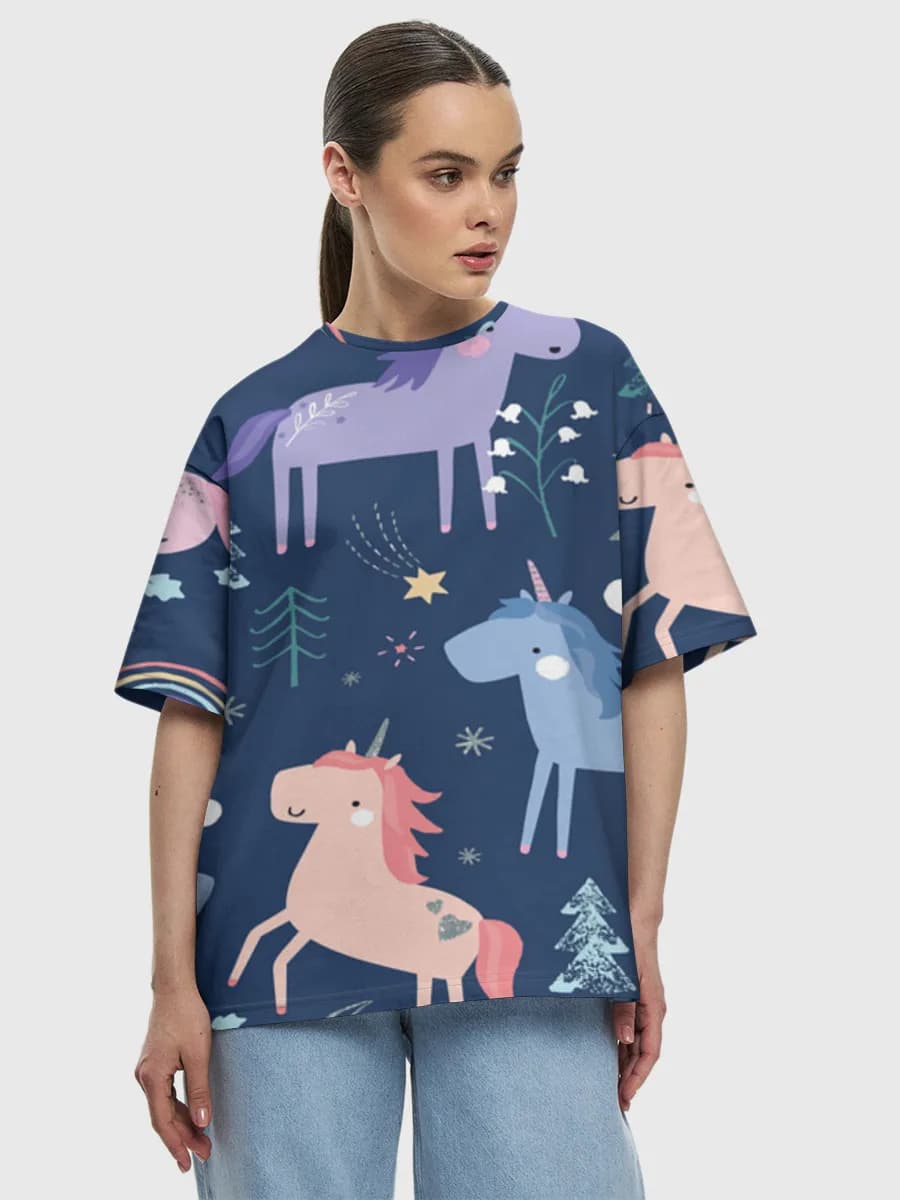 Women's oversized cotton T-shirt