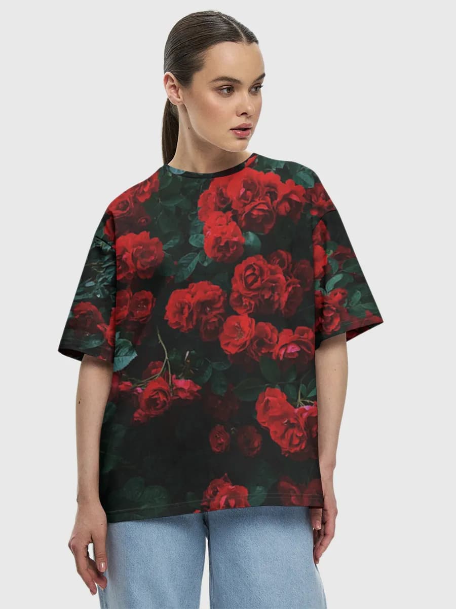 Women's oversized cotton T-shirt