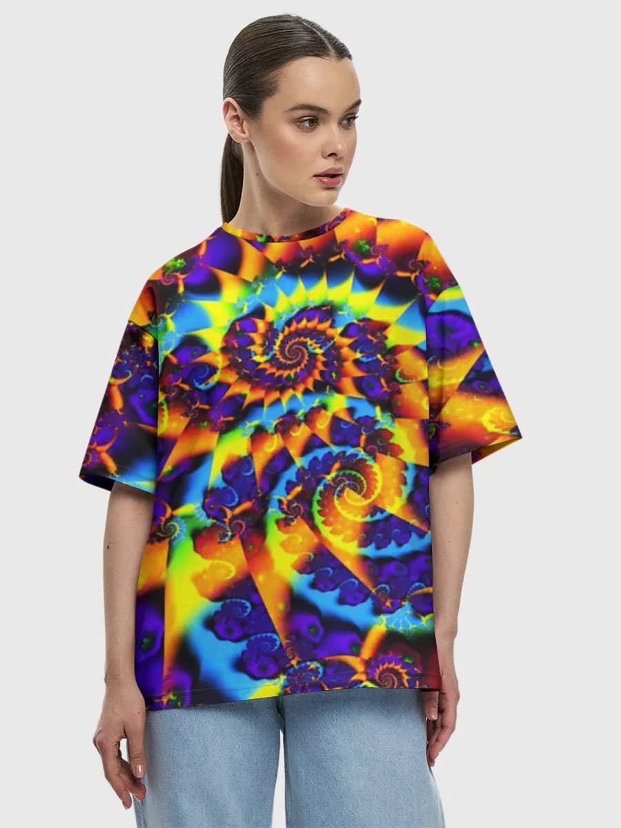 Women's oversized cotton T-shirt