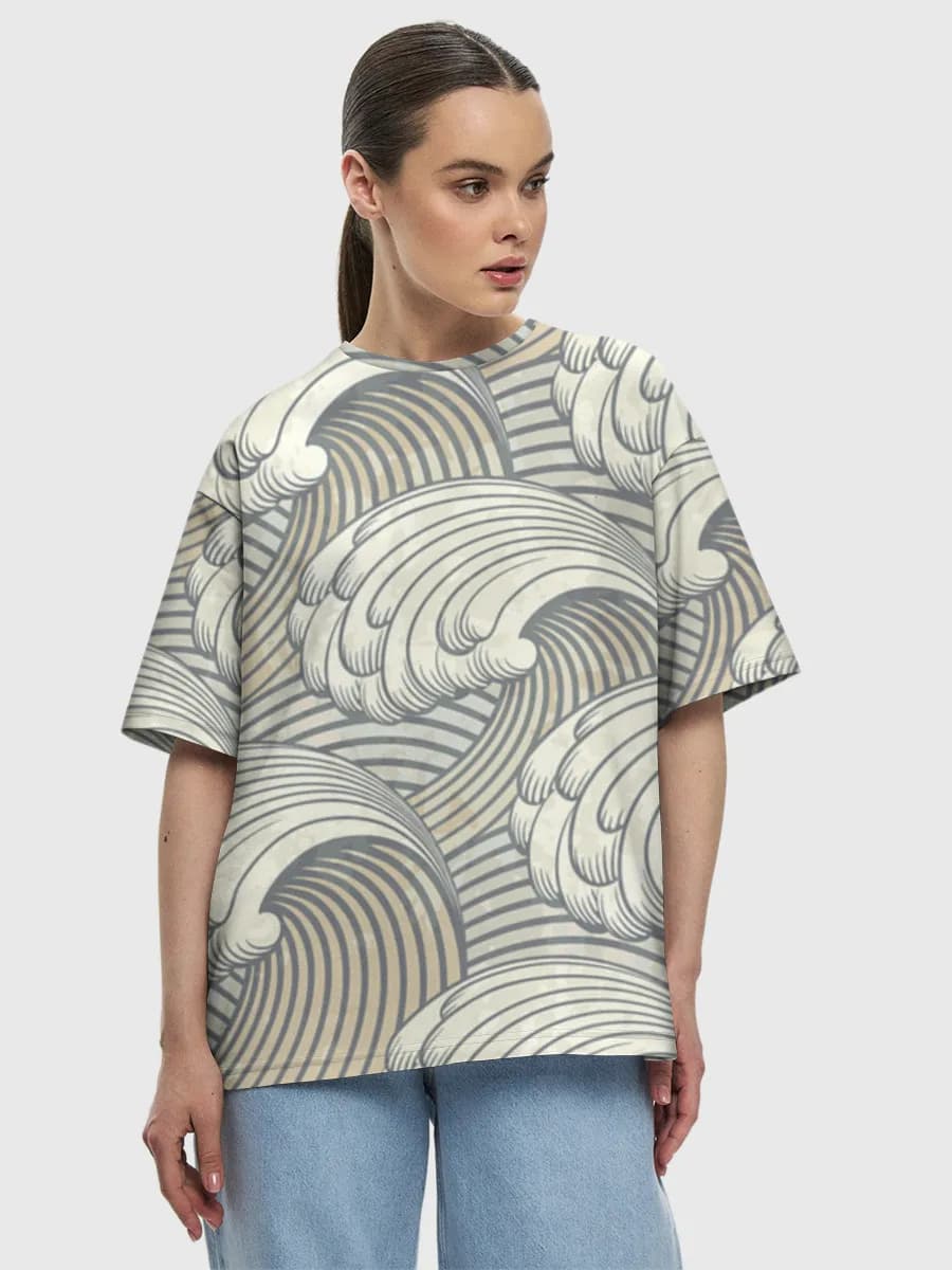 Women's oversized cotton T-shirt