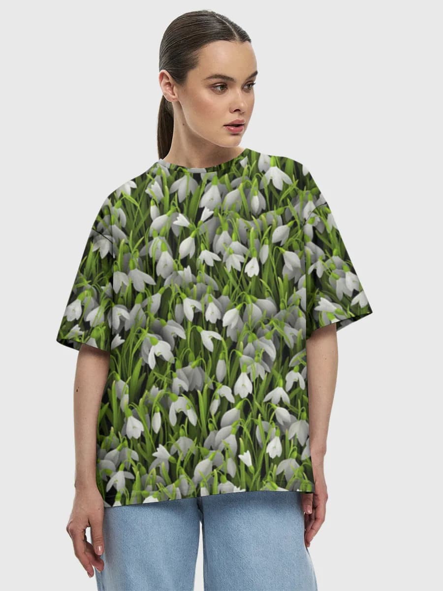 Women's oversized cotton T-shirt
