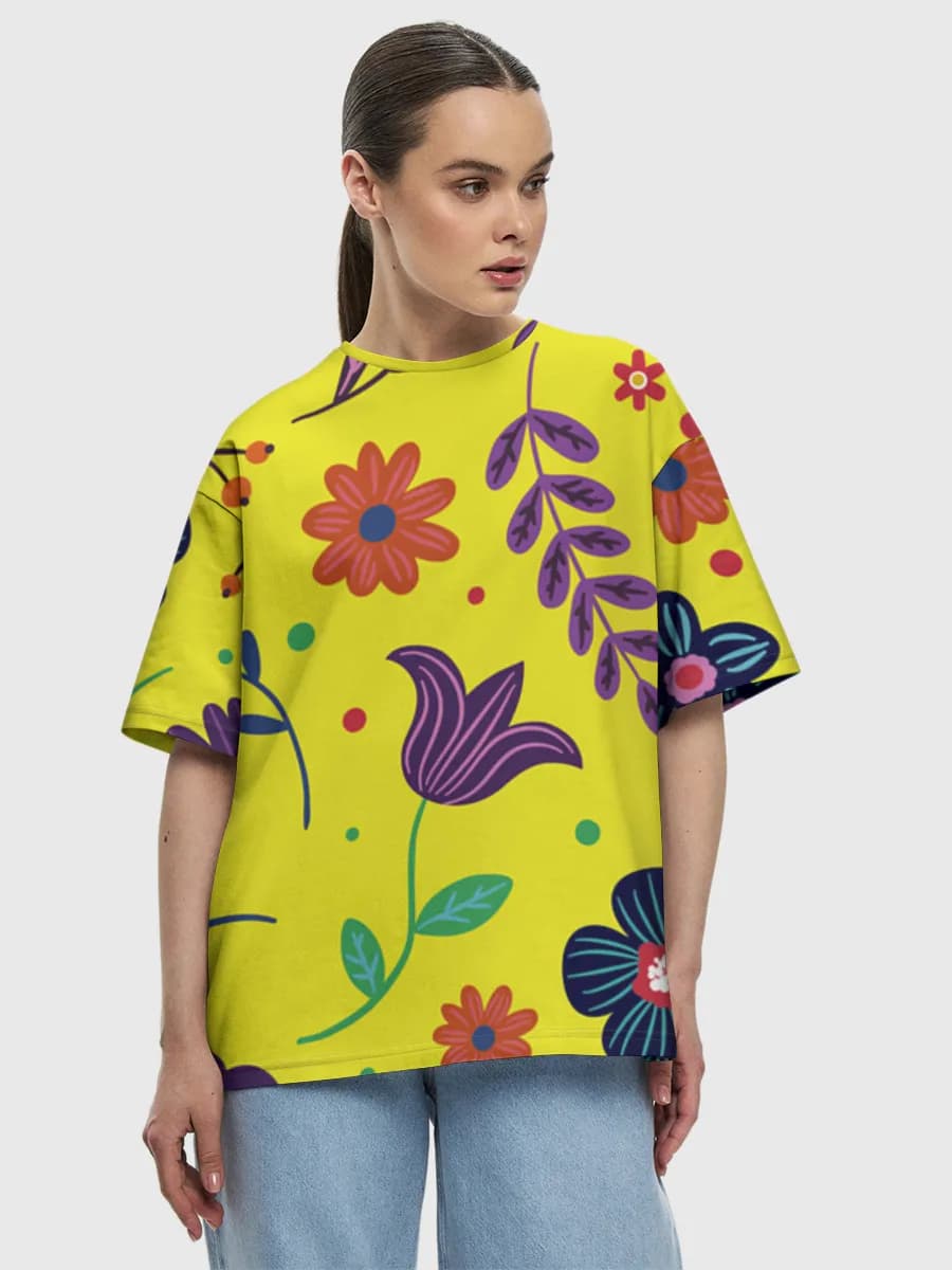 Women's oversized cotton T-shirt