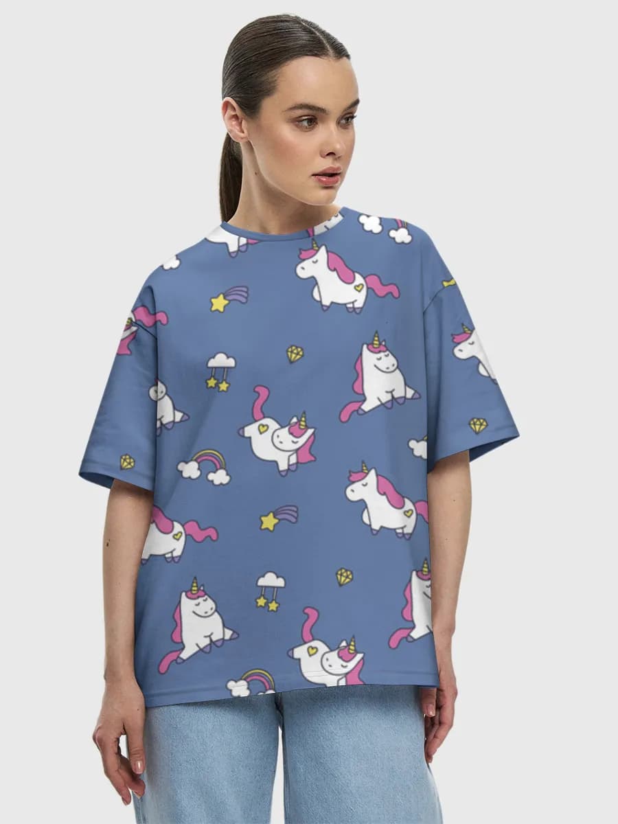 Women's oversized cotton T-shirt