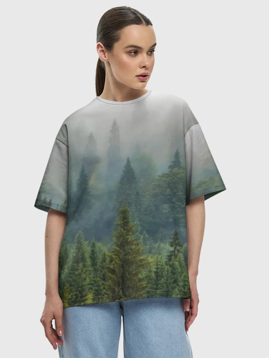 Women's oversized cotton T-shirt