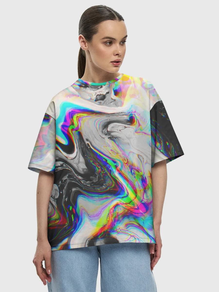 Women's oversized cotton T-shirt