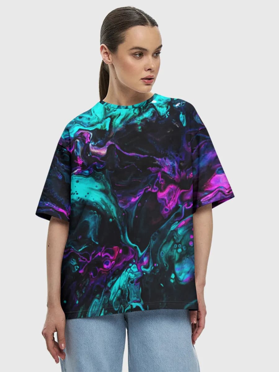 Women's oversized cotton T-shirt