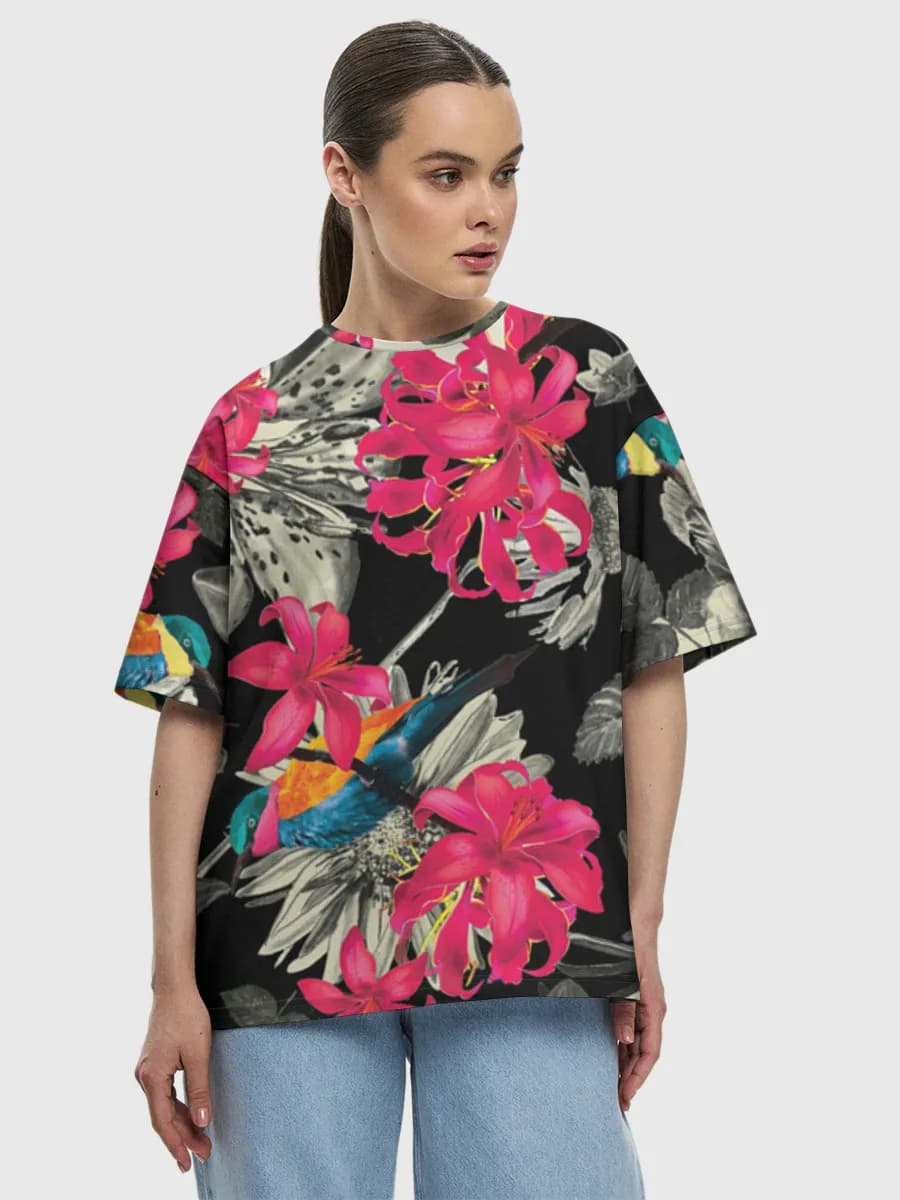 Women's oversized cotton T-shirt