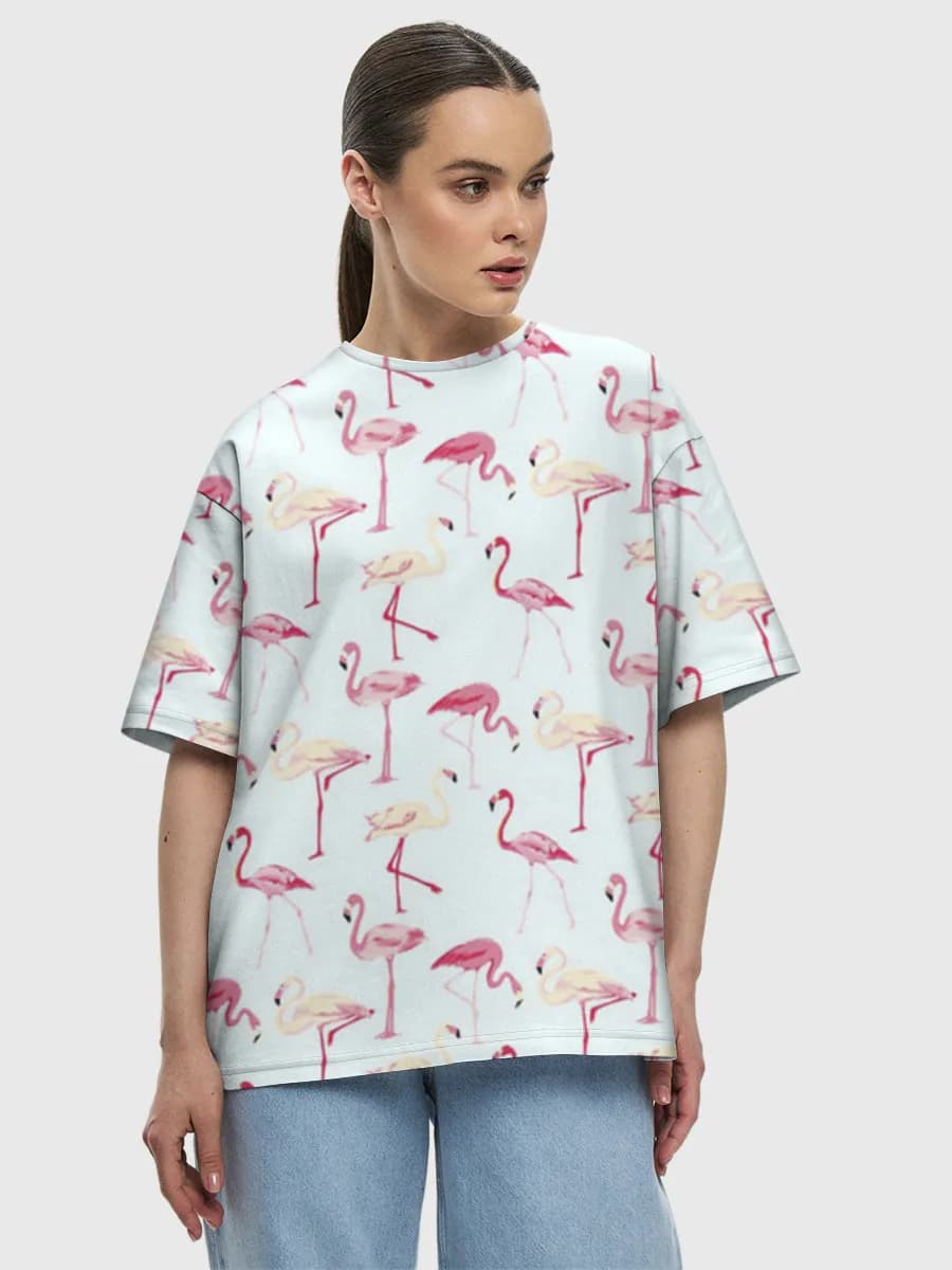 Women's oversized cotton T-shirt