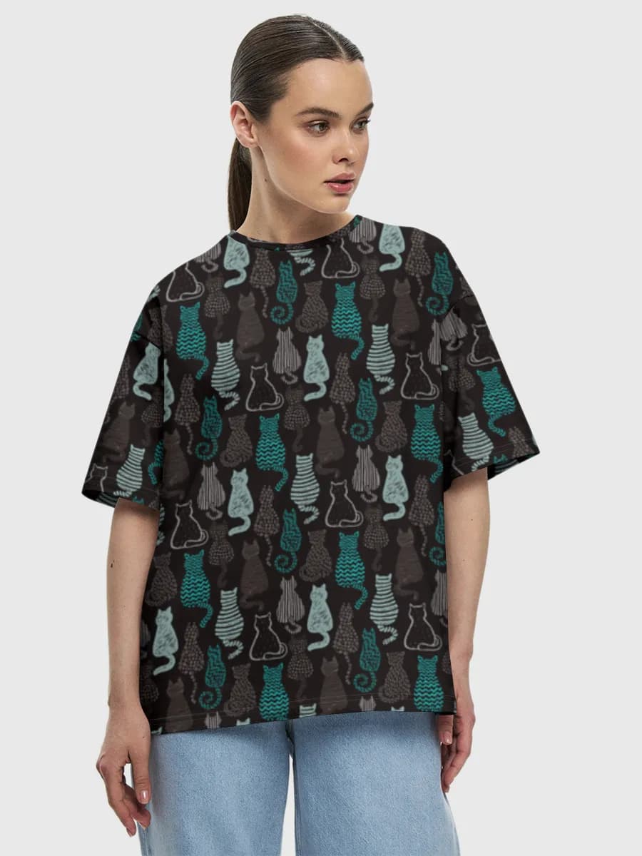 Women's oversized cotton T-shirt