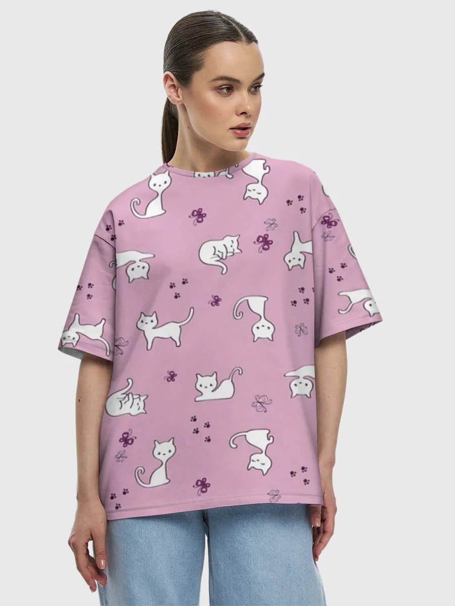 Women's oversized cotton T-shirt