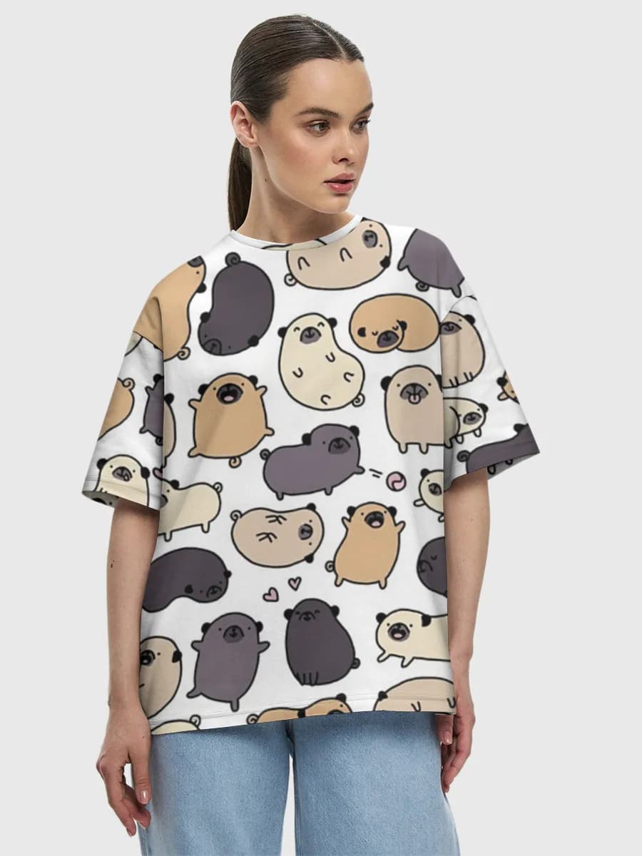 Women's oversized cotton T-shirt
