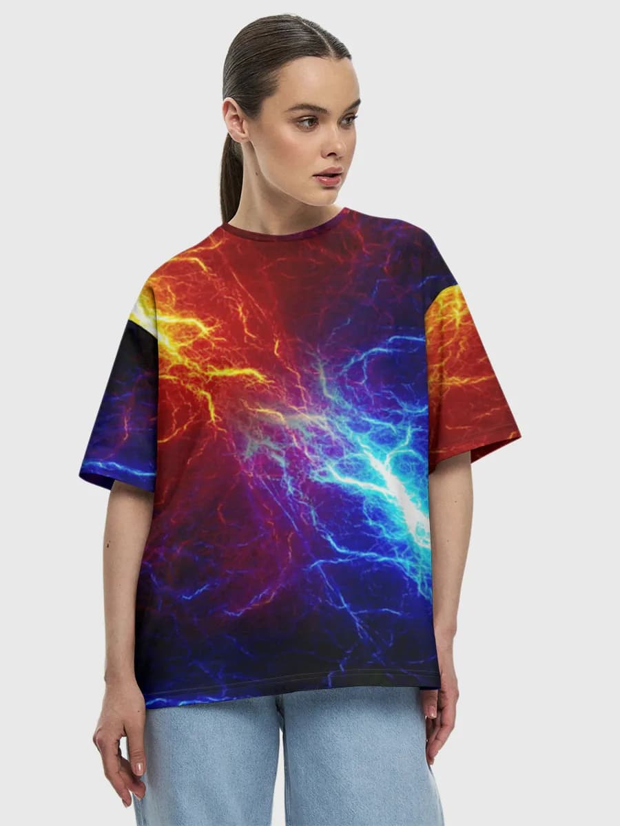 Women's oversized cotton T-shirt