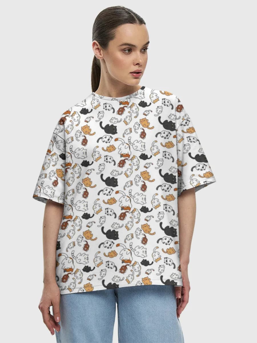 Women's oversized cotton T-shirt