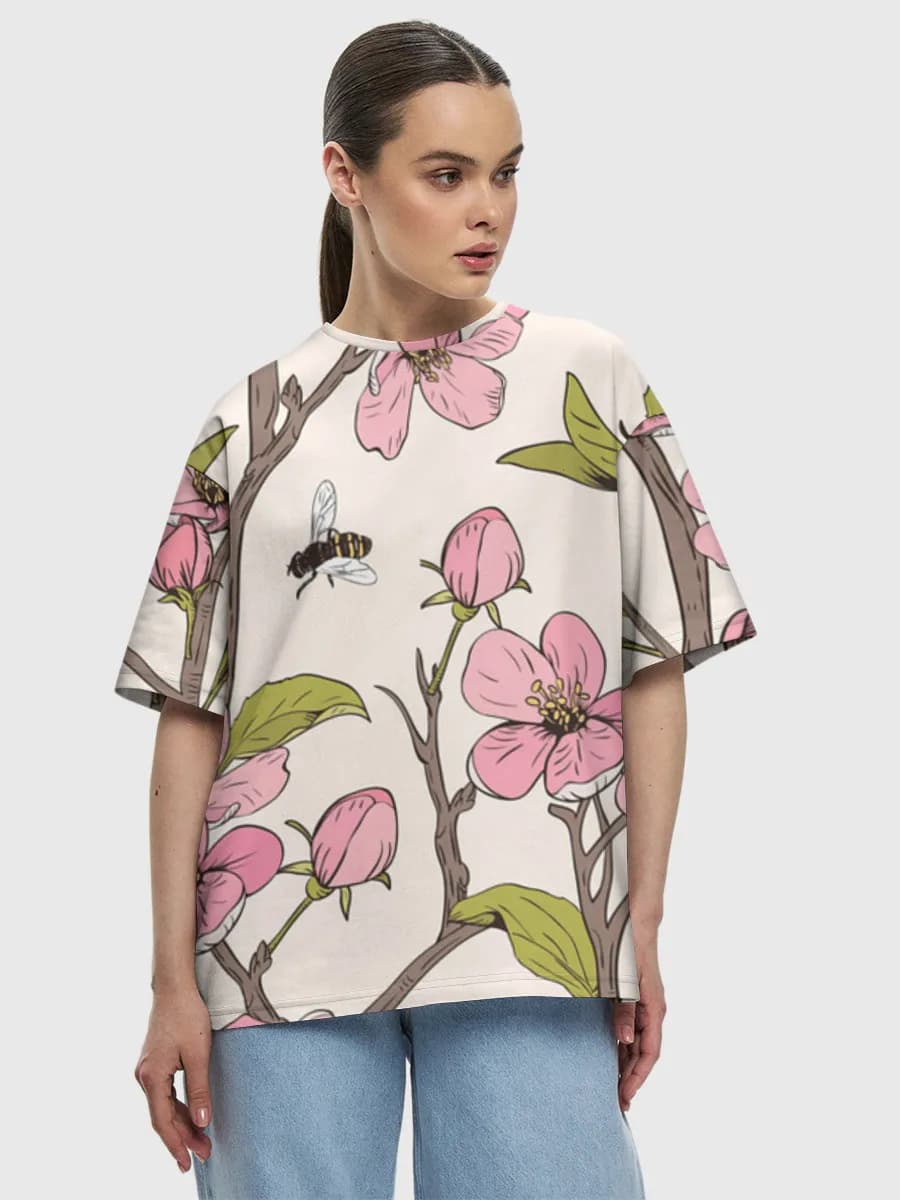Women's oversized cotton T-shirt