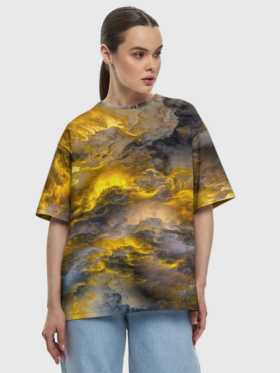 Women's oversized cotton T-shirt