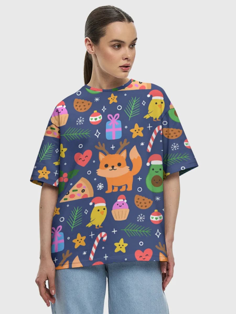 Women's oversized cotton T-shirt
