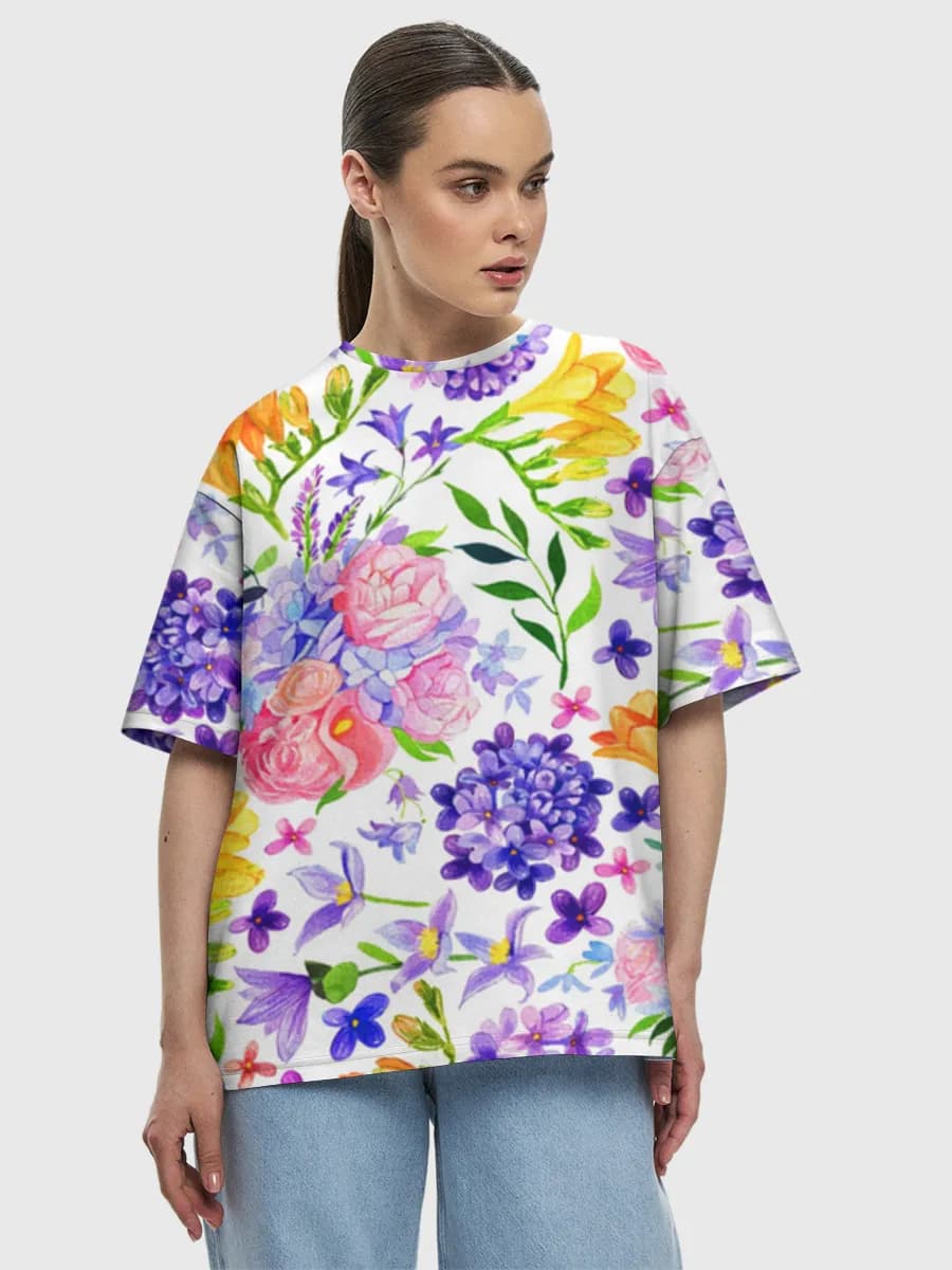 Women's oversized cotton T-shirt