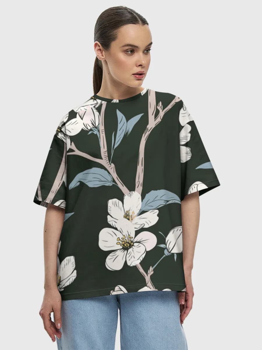 Women's oversized cotton T-shirt