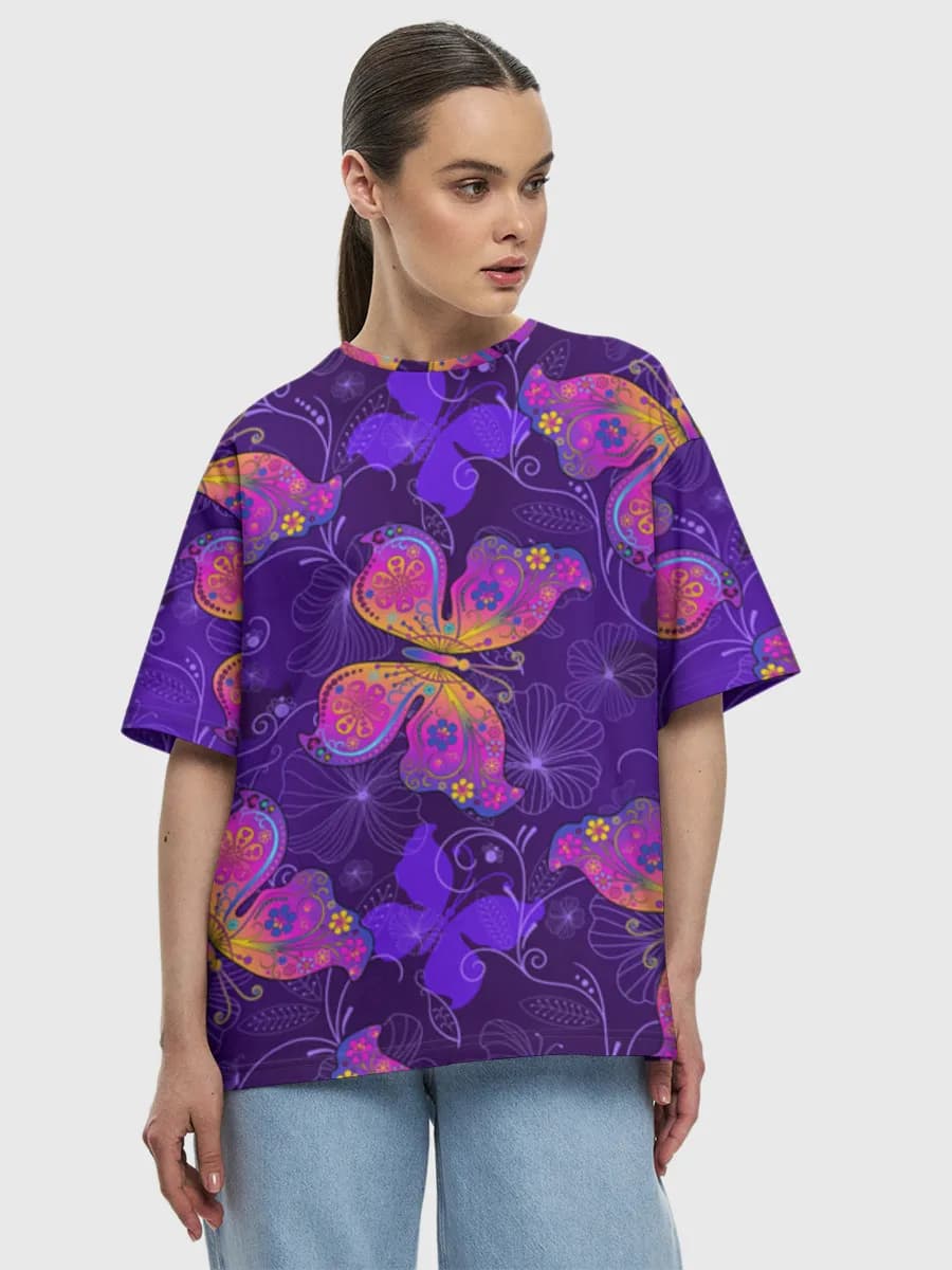 Women's oversized cotton T-shirt