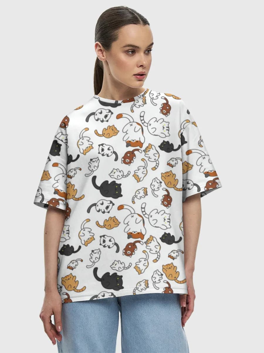 Women's oversized cotton T-shirt