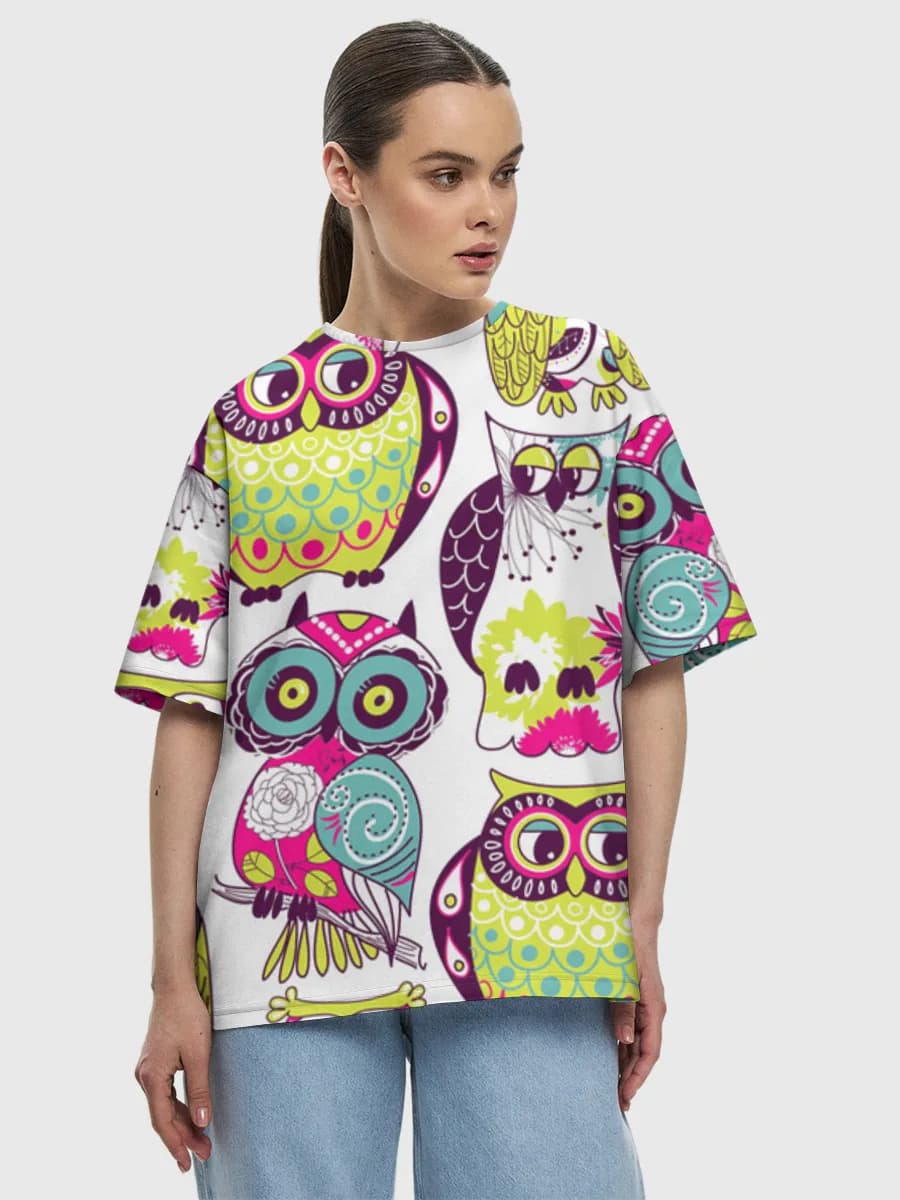 Women's oversized cotton T-shirt