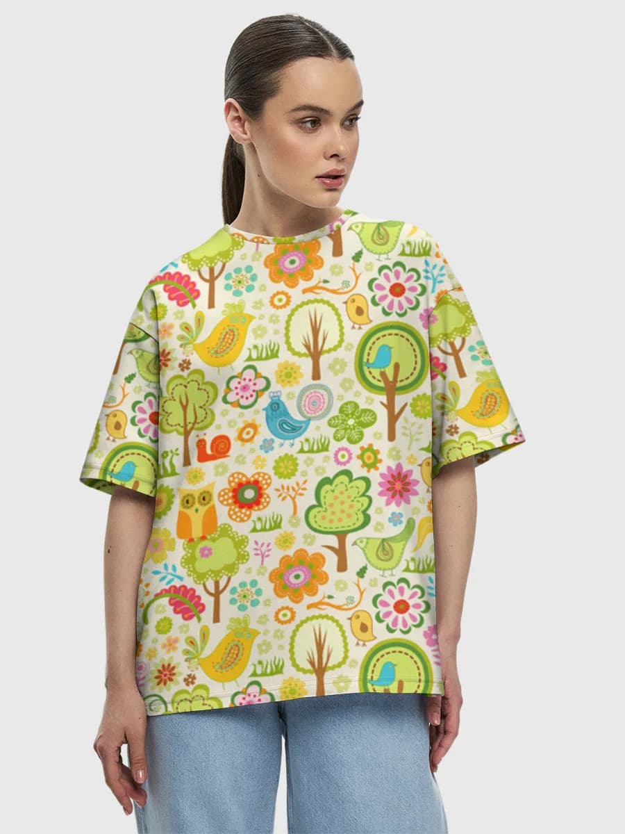 Women's oversized cotton T-shirt