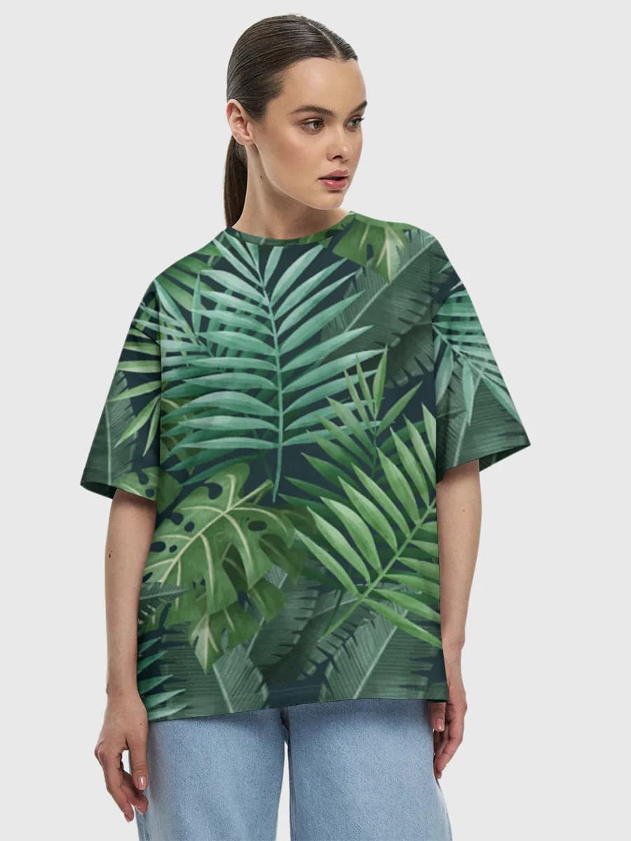Women's oversized cotton T-shirt