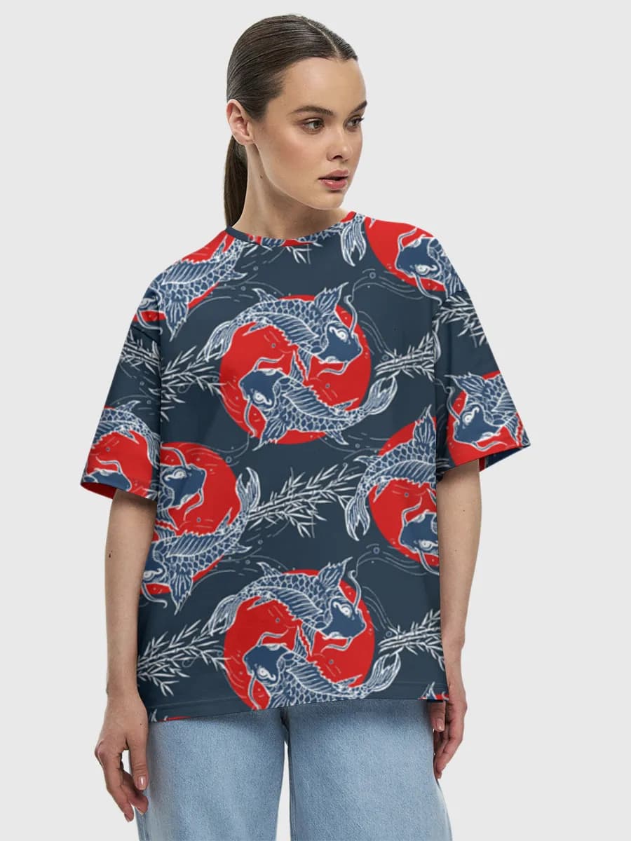 Women's oversized cotton T-shirt