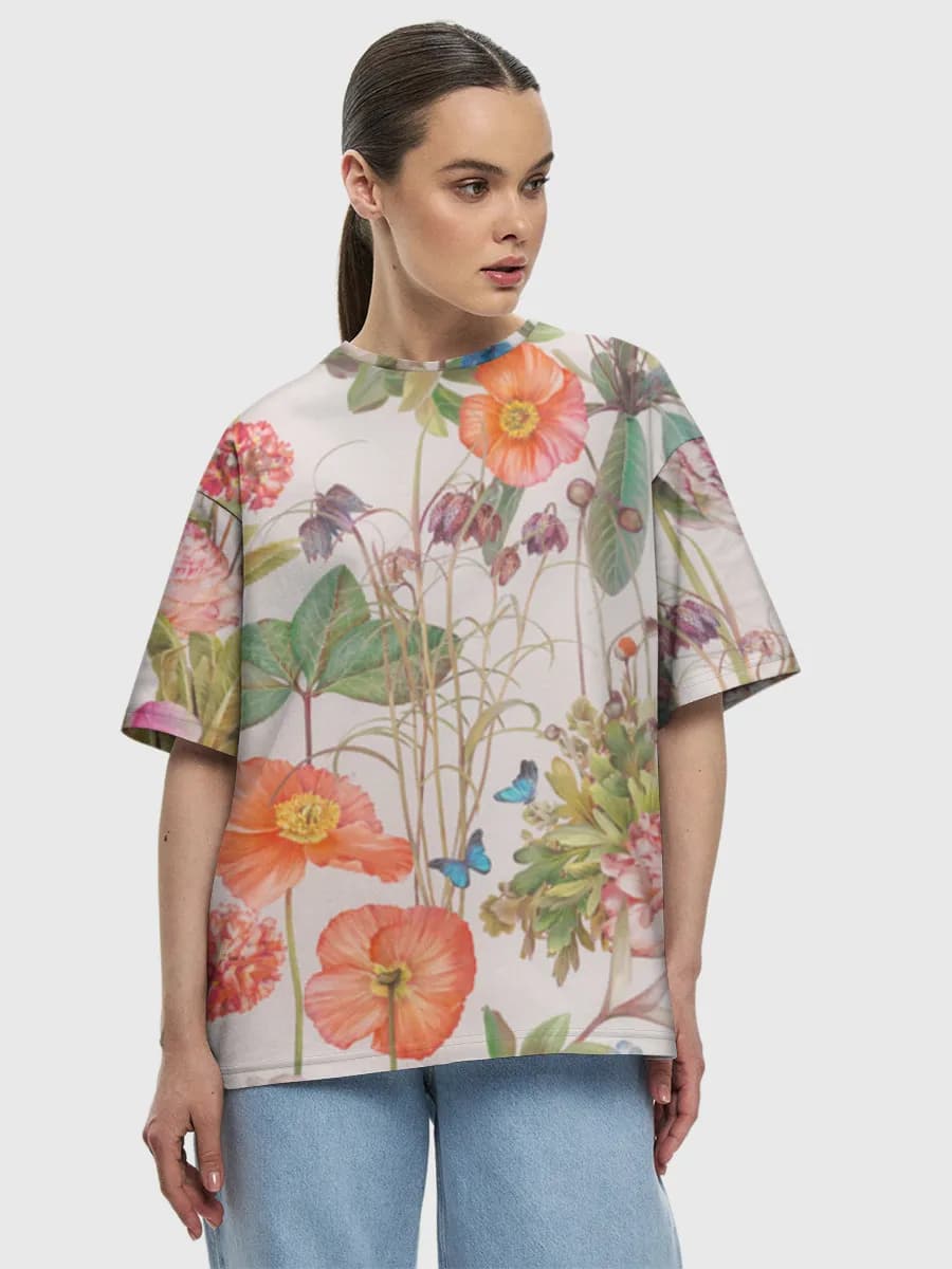 Women's oversized cotton T-shirt
