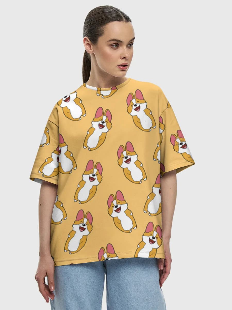 Women's oversized cotton T-shirt