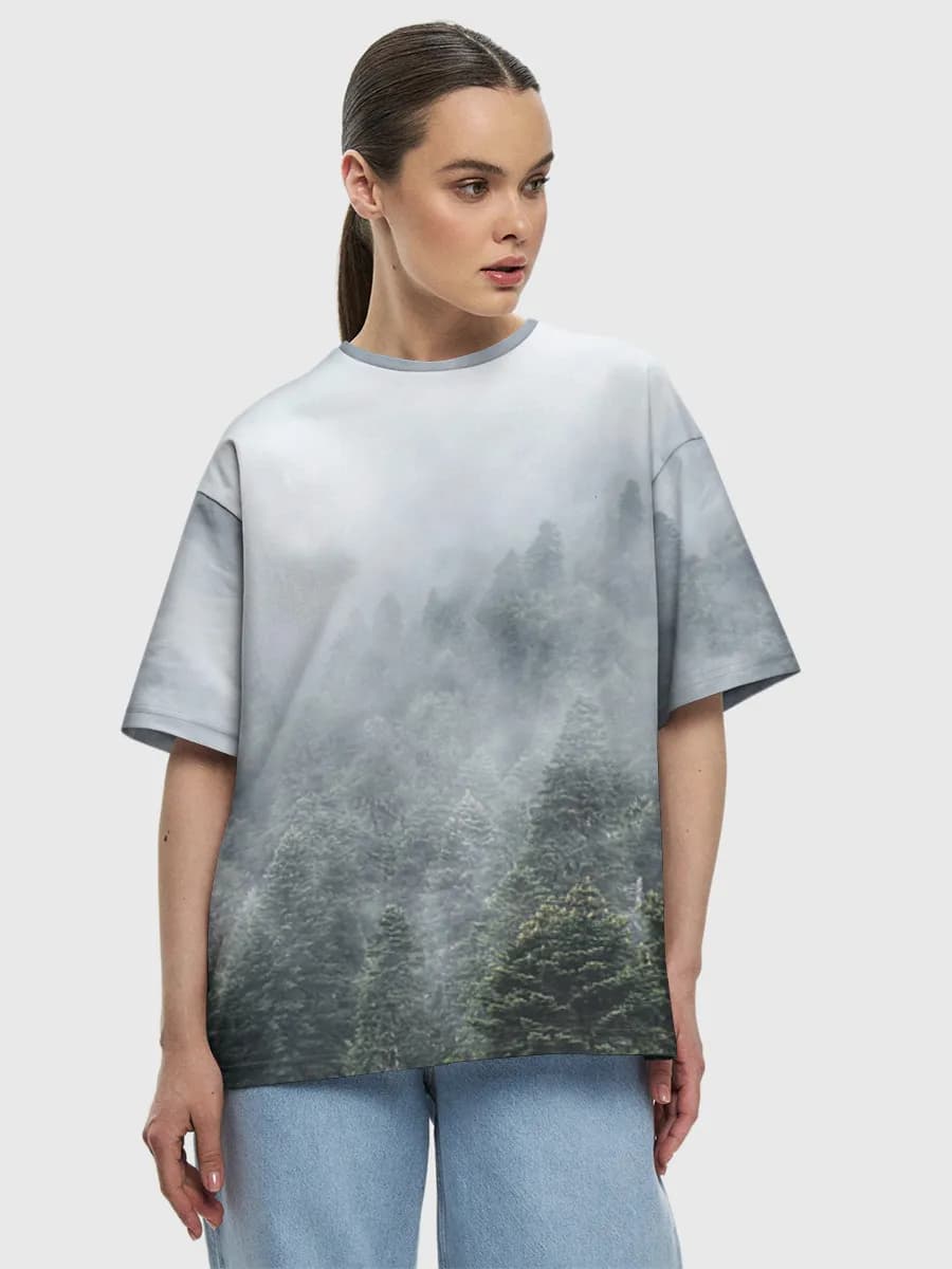 Women's oversized cotton T-shirt