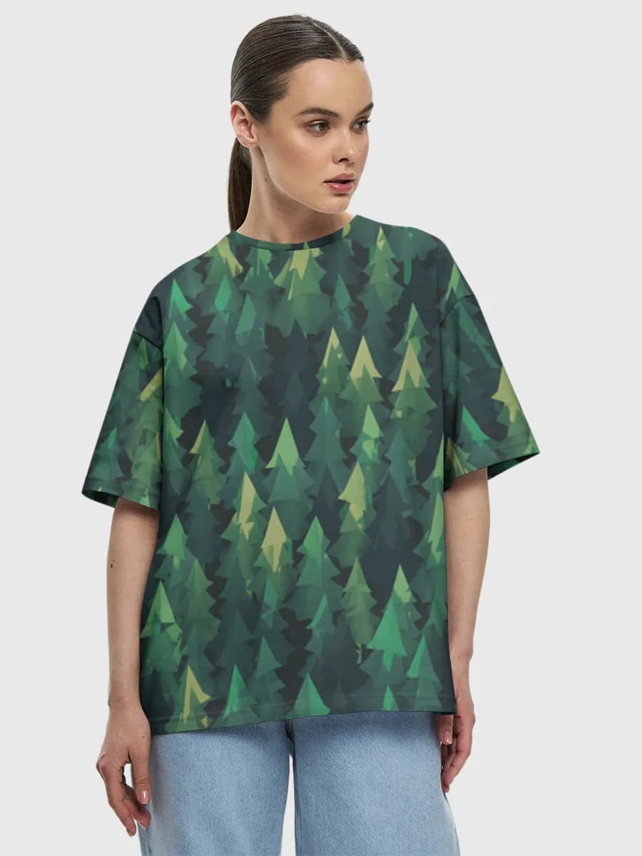Women's oversized cotton T-shirt
