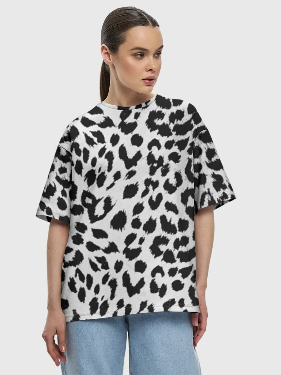 Black And White Leopard Print