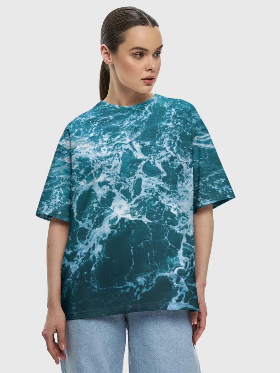 Women's oversized cotton T-shirt