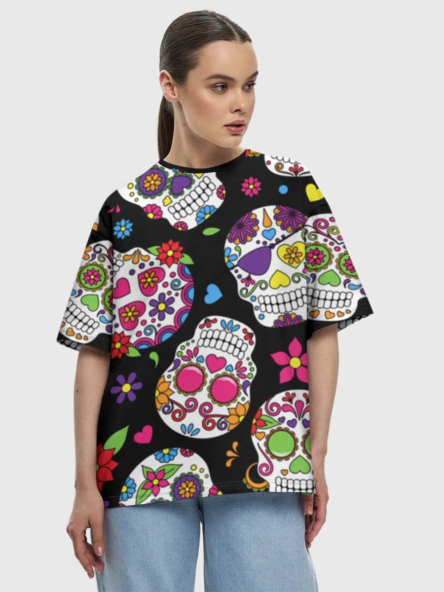 Women's oversized cotton T-shirt