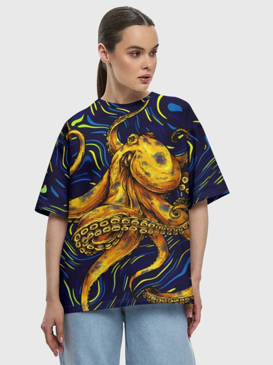 Women's oversized cotton T-shirt