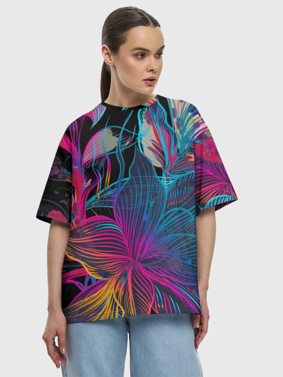 Women's oversized cotton T-shirt