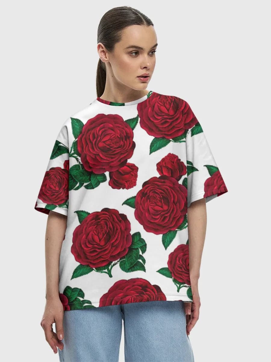 Women's oversized cotton T-shirt