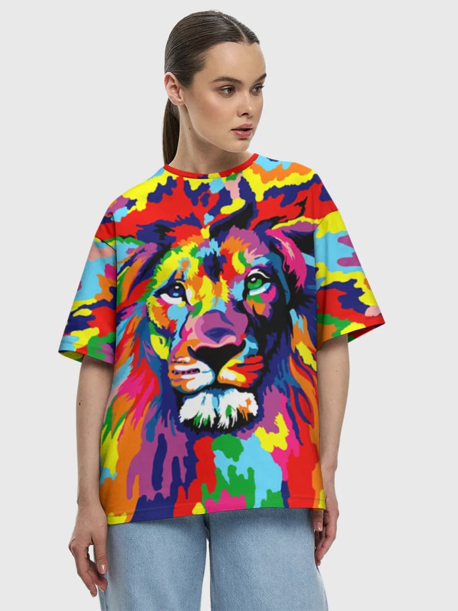 Women's oversized cotton T-shirt