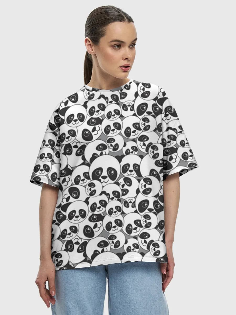 Women's oversized cotton T-shirt