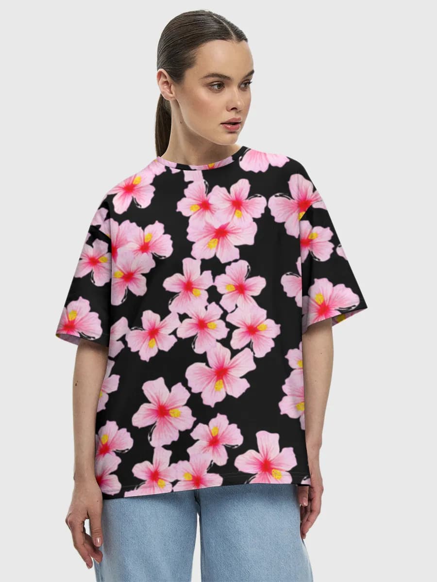 Women's oversized cotton T-shirt