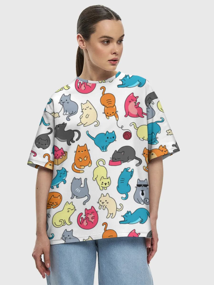 Women's oversized cotton T-shirt