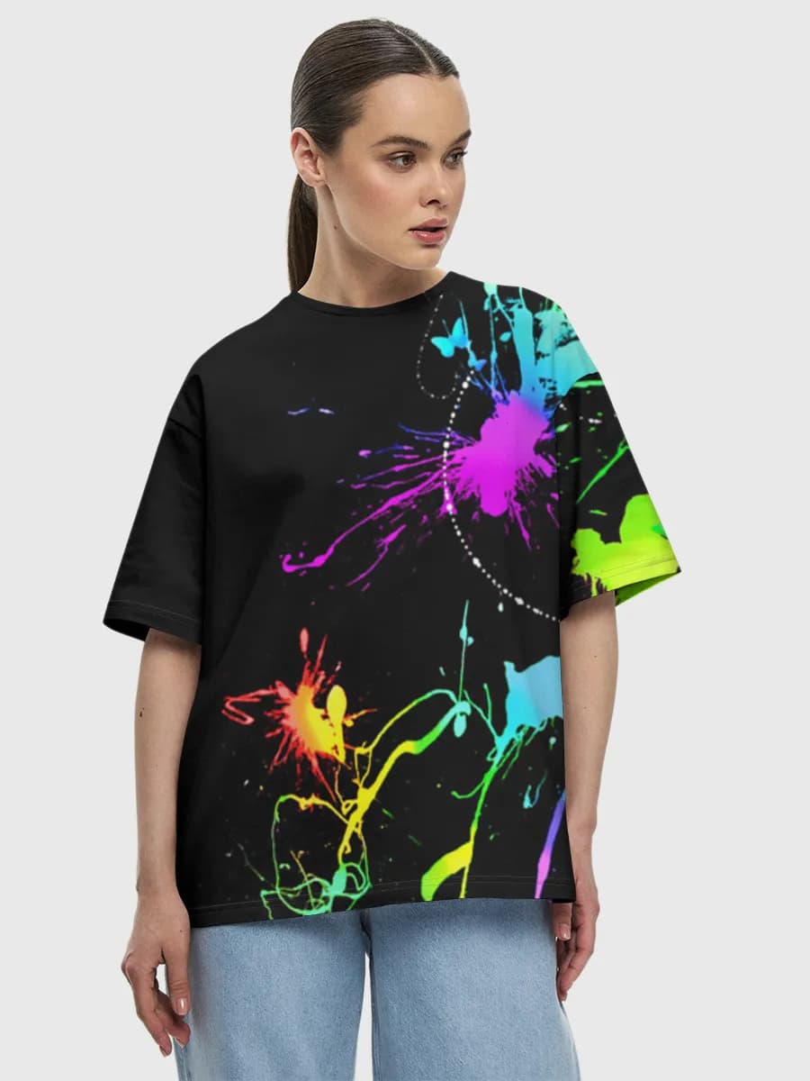Women's oversized cotton T-shirt