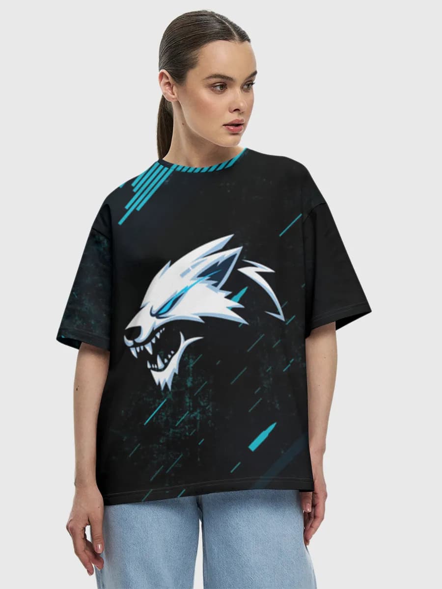 Women's oversized cotton T-shirt