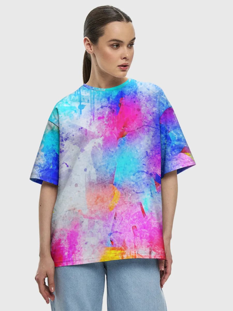 Women's oversized cotton T-shirt