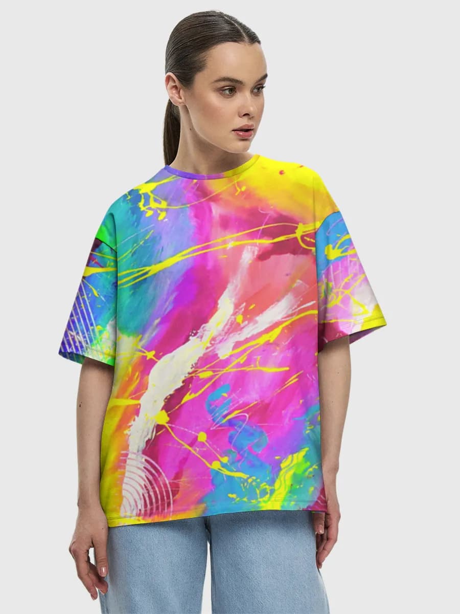 Women's oversized cotton T-shirt
